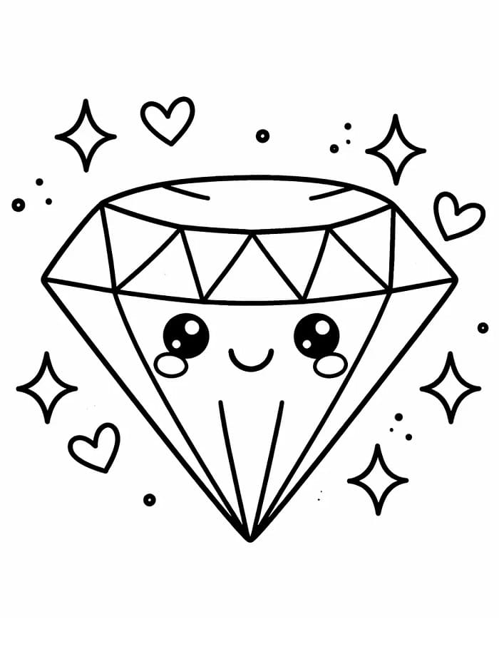 Fise de colorat cu Diamante de colorat p16