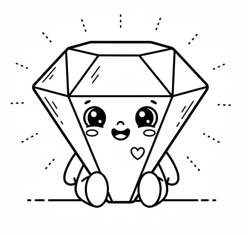 Fise de colorat cu Diamante de colorat p18