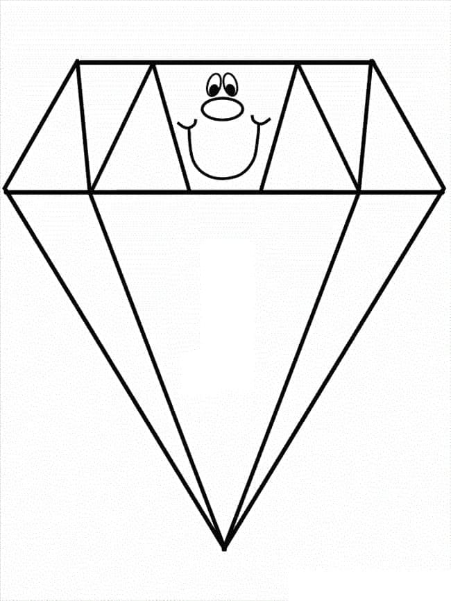 Fise de colorat cu Diamante de colorat p23