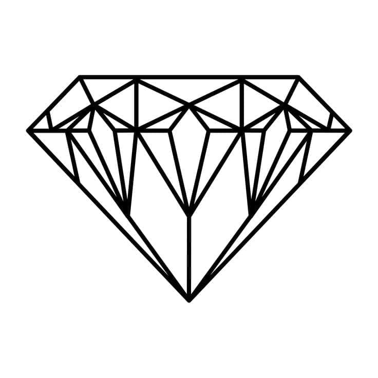 Fise de colorat cu Diamante de colorat p27