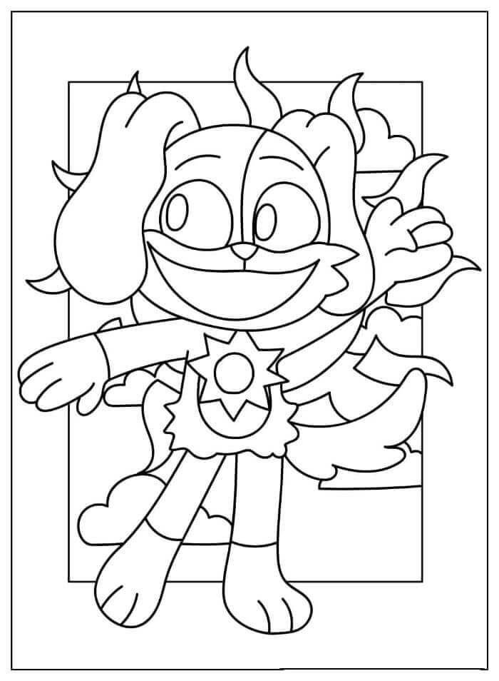 Fise de colorat cu Dogday de colorat p05