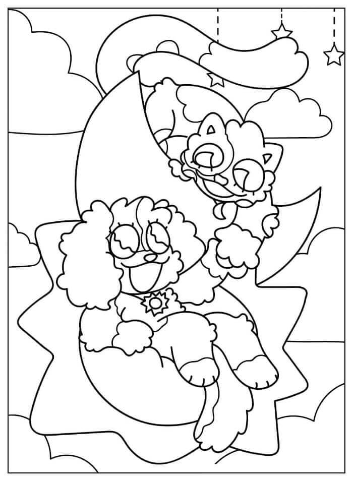 Fise de colorat cu Dogday de colorat p10