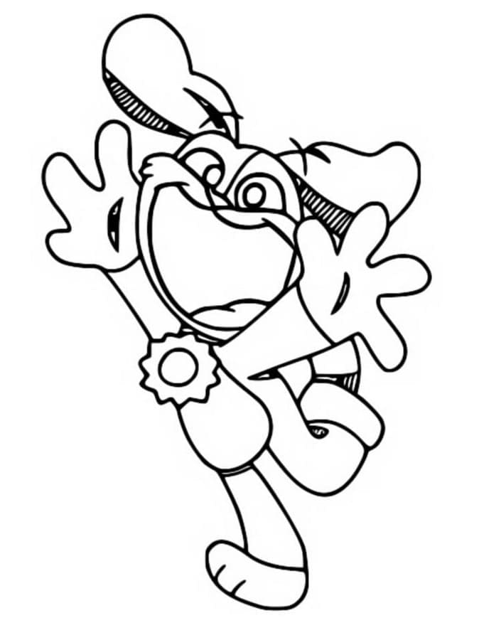 Fise de colorat cu Dogday de colorat p14