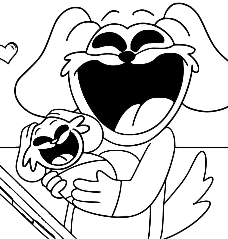 Fise de colorat cu Dogday de colorat p23