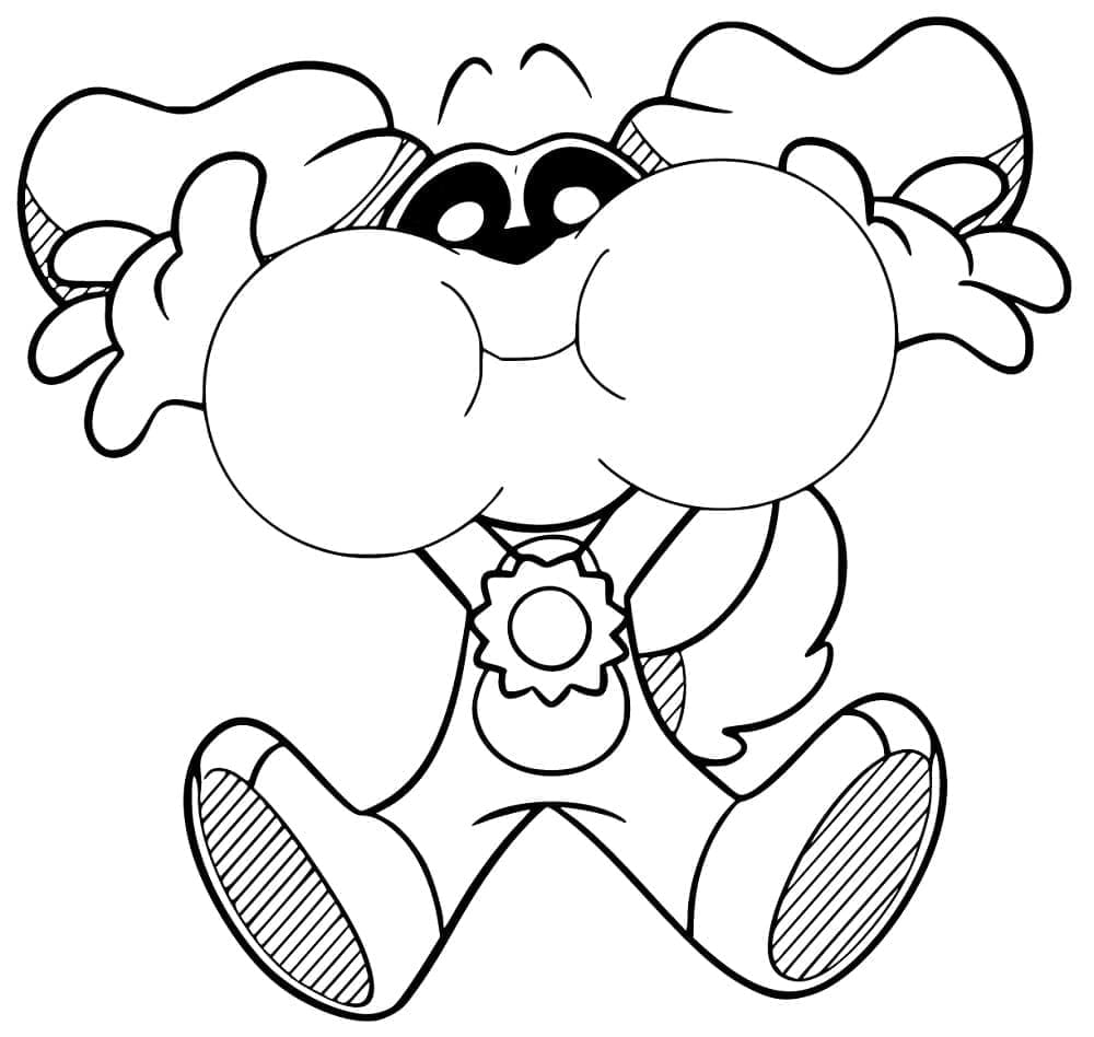 Fise de colorat cu Dogday de colorat p24