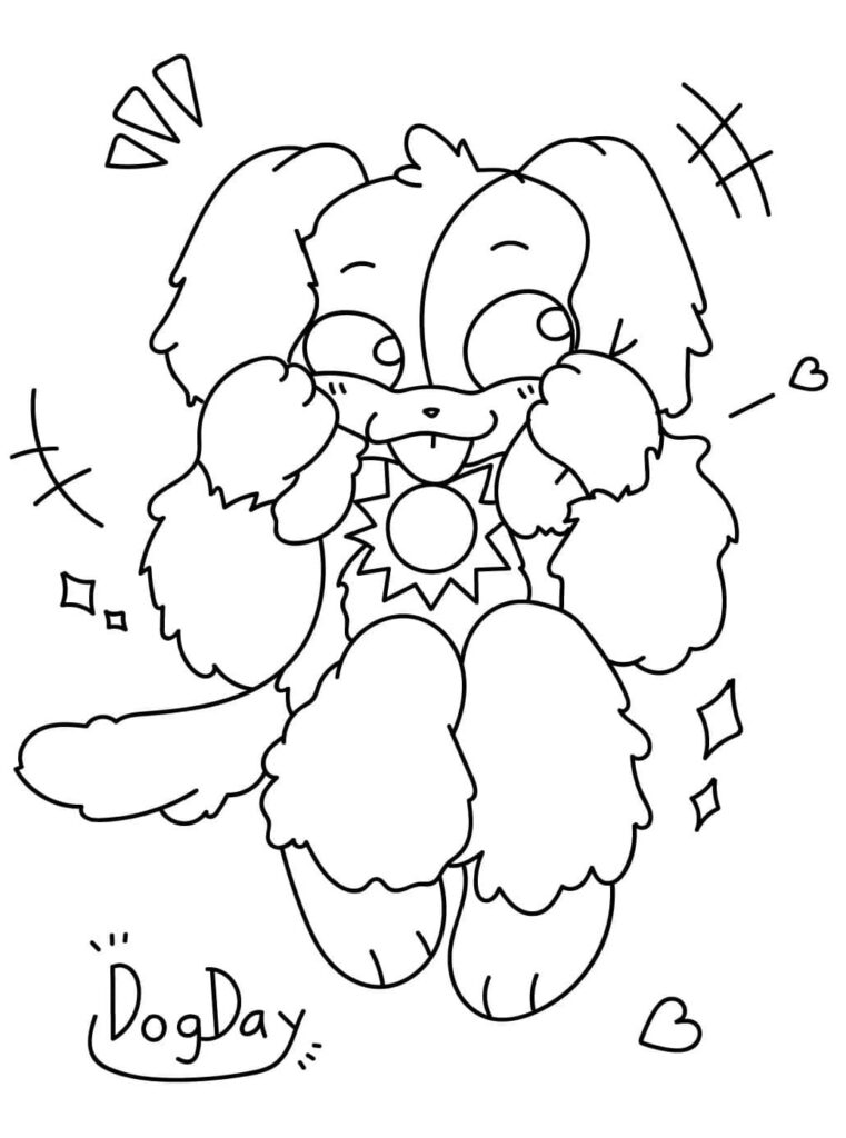 Fise de Colorat cu Dogday de colorat p26