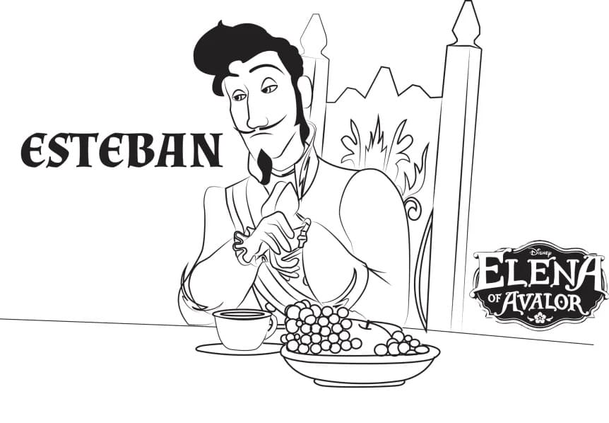 Fise de colorat cu Elena din Avalor de colorat p15