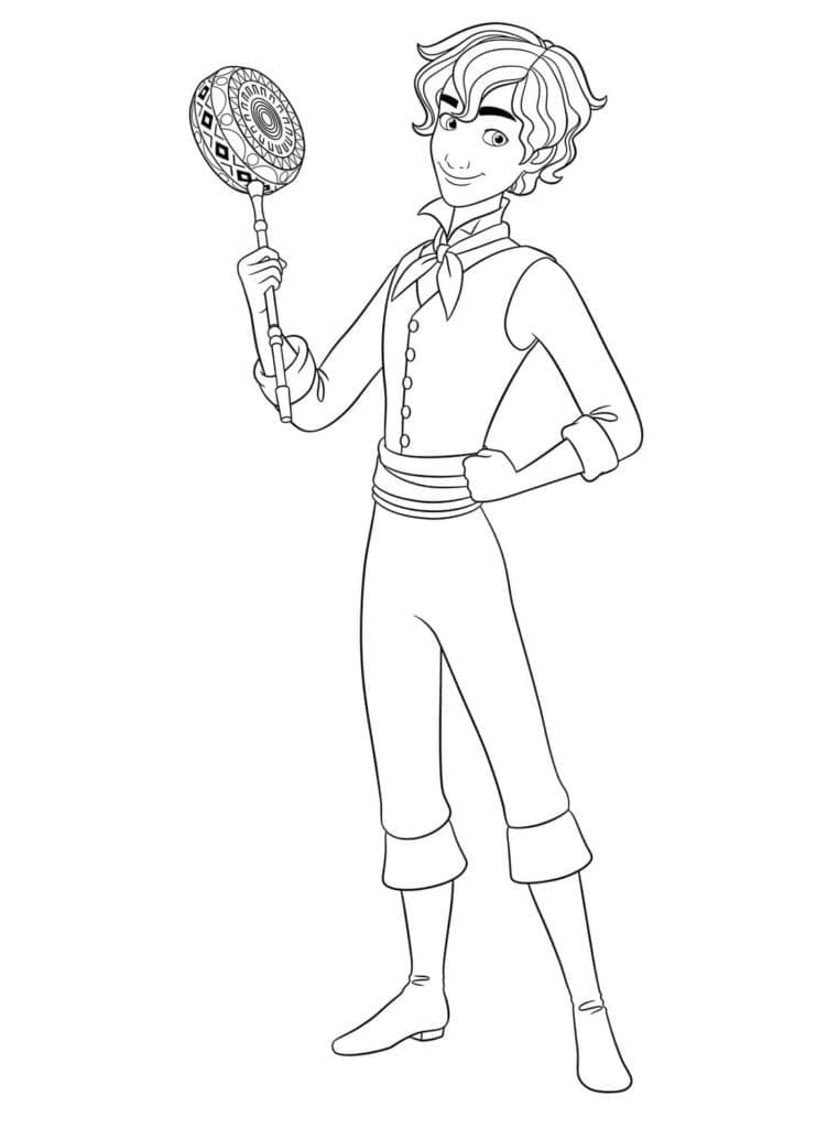 Fise de colorat cu Elena din Avalor de colorat p27