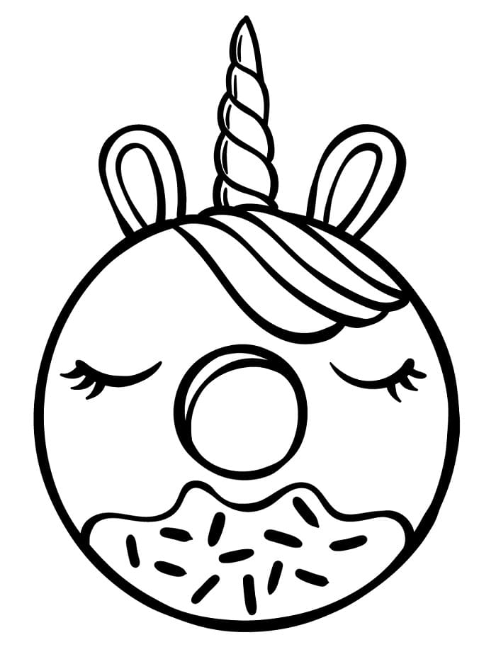 Fise de colorat cu Gogoasa de colorat p05