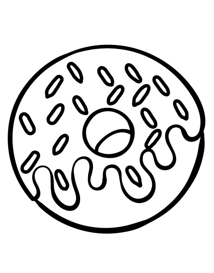 Fise de colorat cu Gogoasa de colorat p07