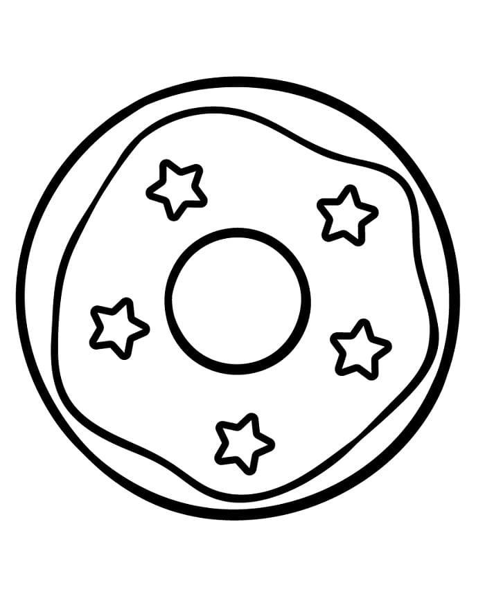 Fise de colorat cu Gogoasa de colorat p08