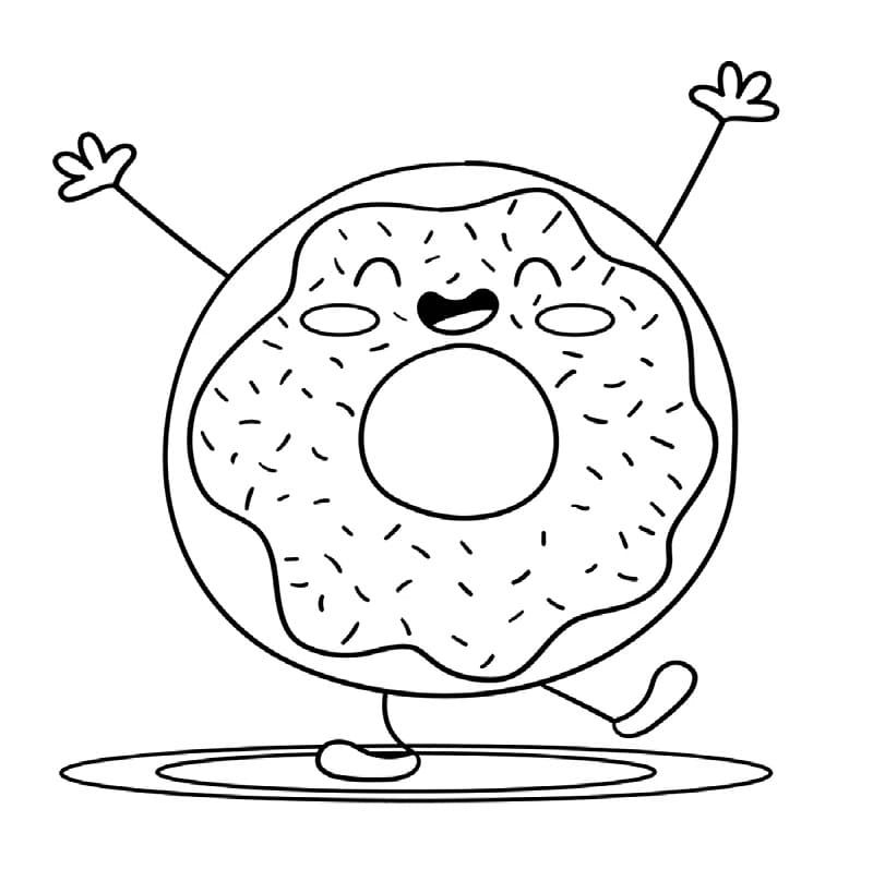 Fise de colorat cu Gogoasa de colorat p11