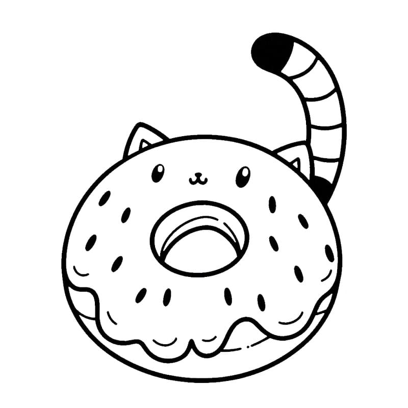 Fise de colorat cu Gogoasa de colorat p13