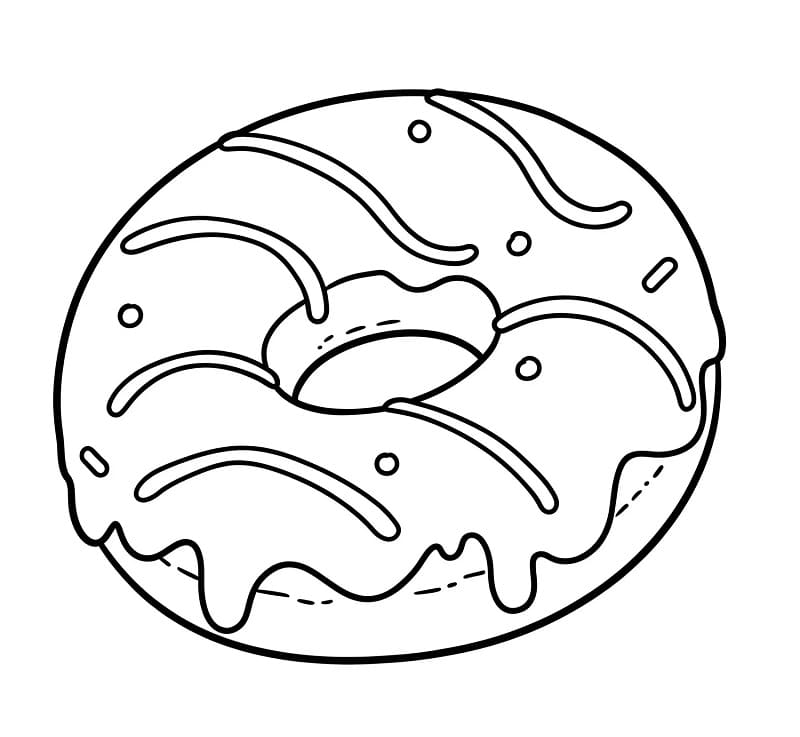 Fise de colorat cu Gogoasa de colorat p18