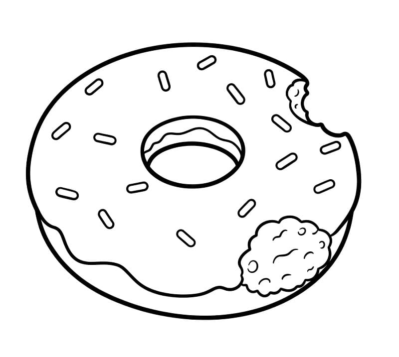 Fise de colorat cu Gogoasa de colorat p19