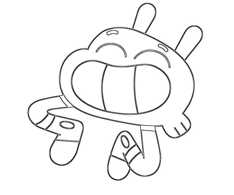 Fise de colorat cu Gumball de colorat p51