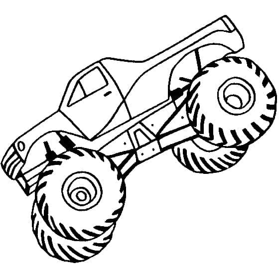 Fise de colorat cu Monster Truck de colorat p25