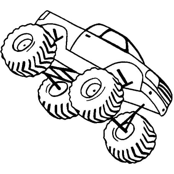 Fise de colorat cu Monster Truck de colorat p27