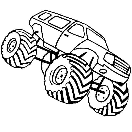 Fise de colorat cu Monster Truck de colorat p29