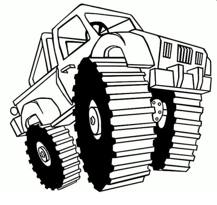 Fise de colorat cu Monster Truck de colorat p39