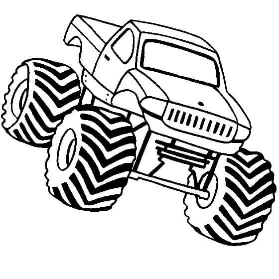 Fise de colorat cu Monster Truck de colorat p42