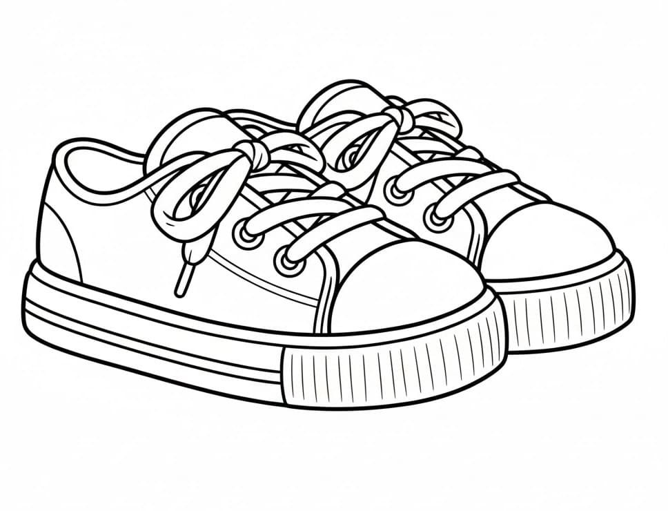 Planse de colorat cu Pantofi
