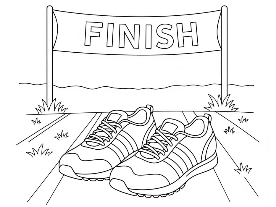 Fise de colorat cu Pantofi de colorat p13