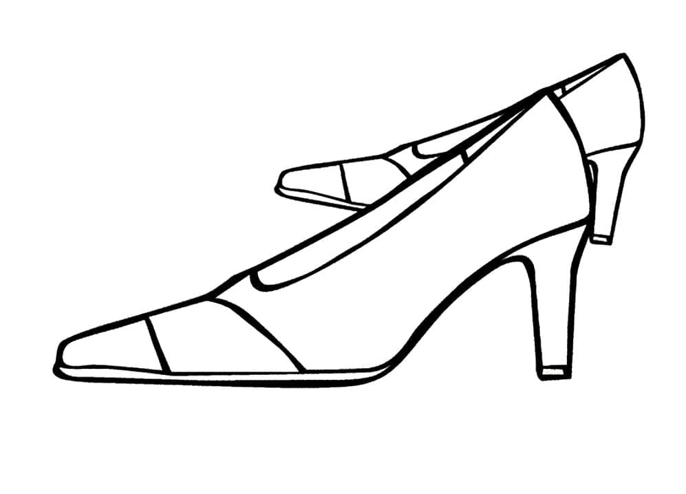 Fise de colorat cu Pantofi de colorat p24