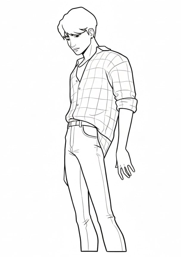 Fise de colorat cu Saja Boys de colorat p03