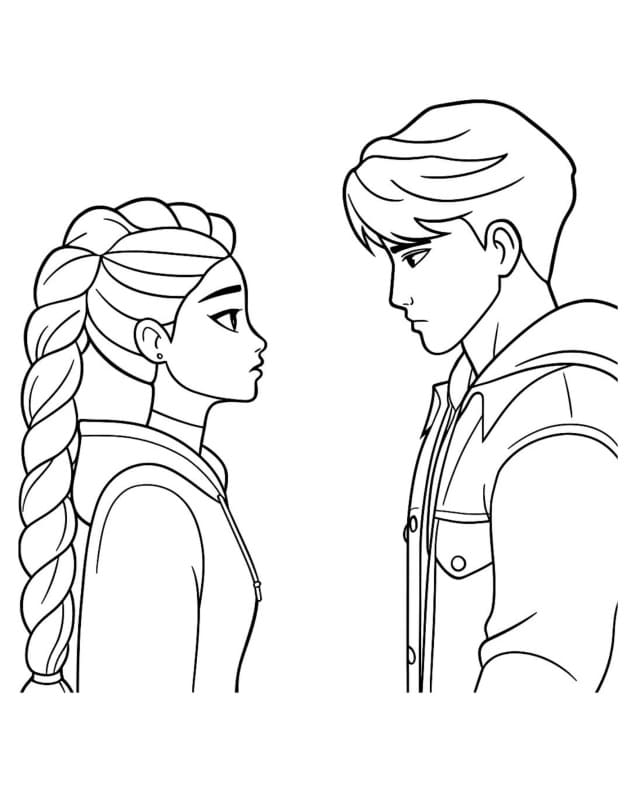 Fise de colorat cu Saja Boys de colorat p14