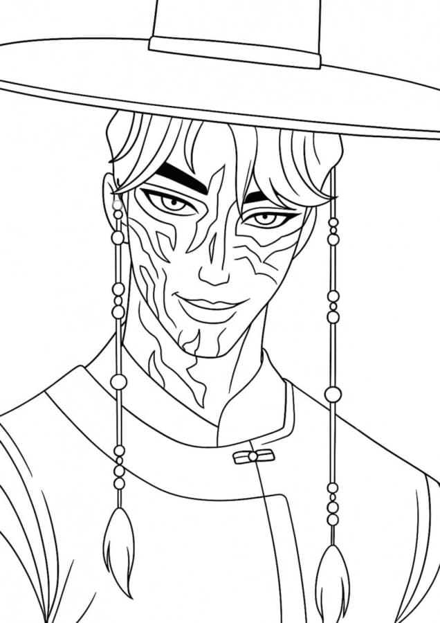 Fise de colorat cu Saja Boys de colorat p15