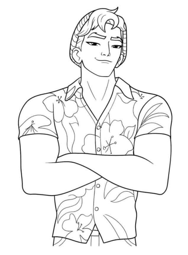 Fise de colorat cu Saja Boys de colorat p16