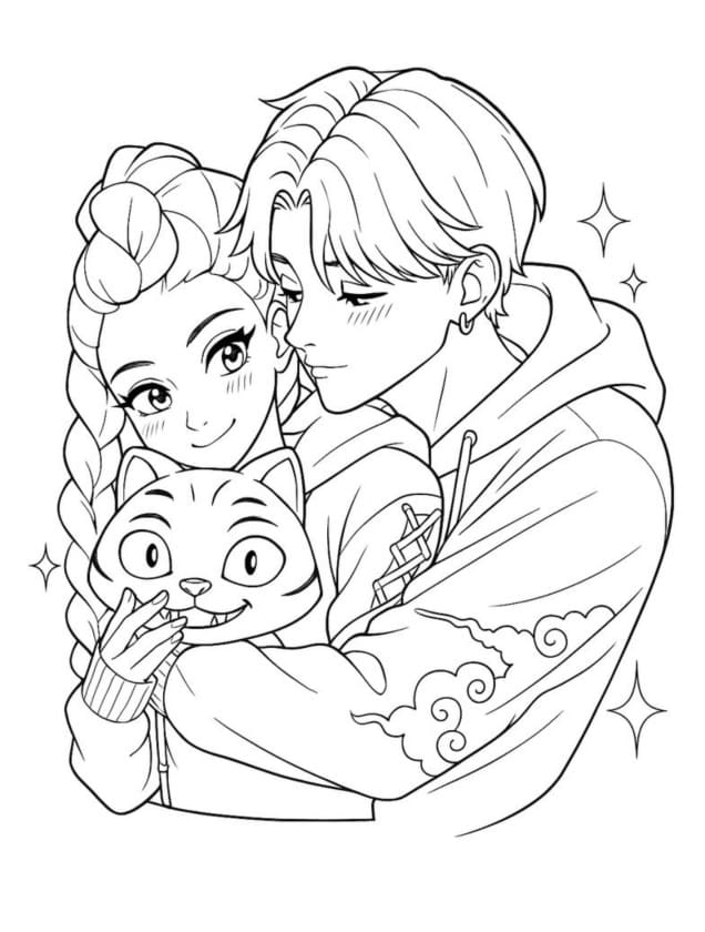 Fise de colorat cu Saja Boys de colorat p20