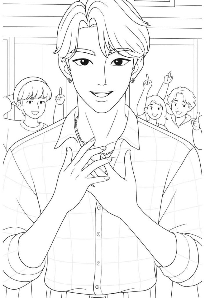 Fise de Colorat cu Saja Boys de colorat p31