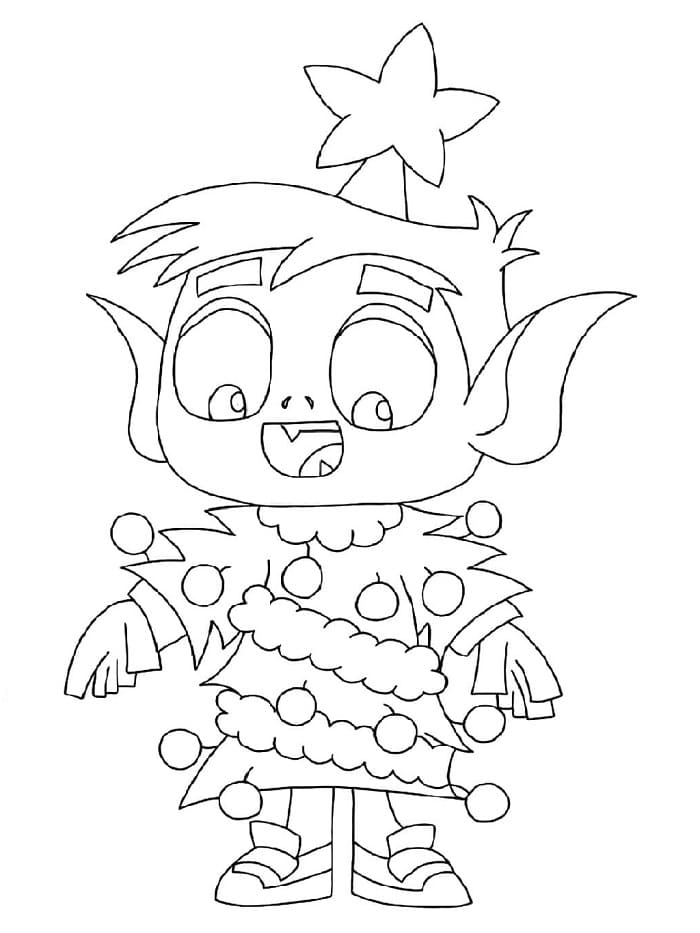 Fise de colorat cu Tineri Titani de colorat p01