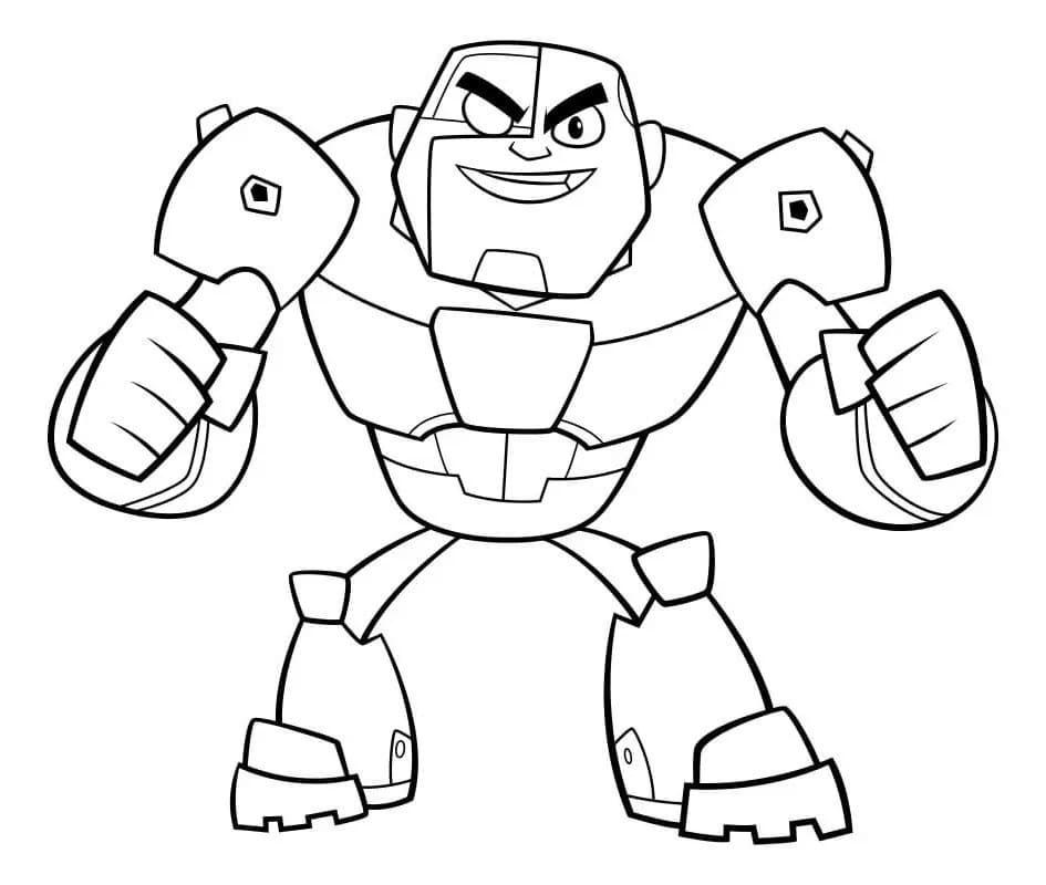 Fise de colorat cu Tineri Titani de colorat p07