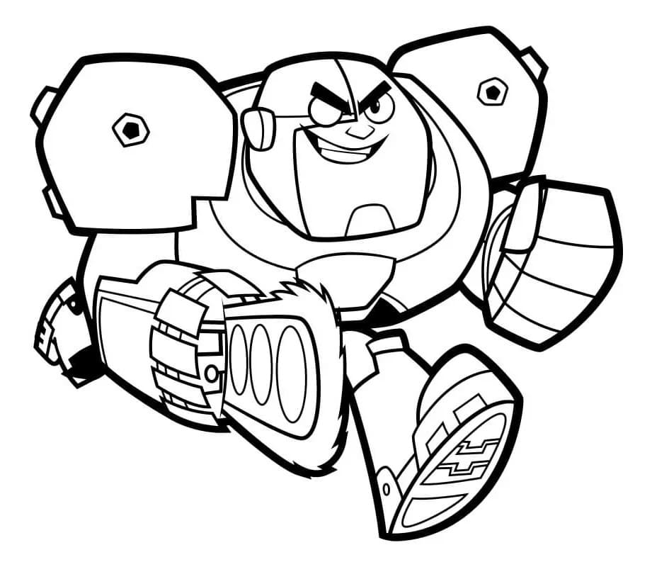 Fise de colorat cu Tineri Titani de colorat p08