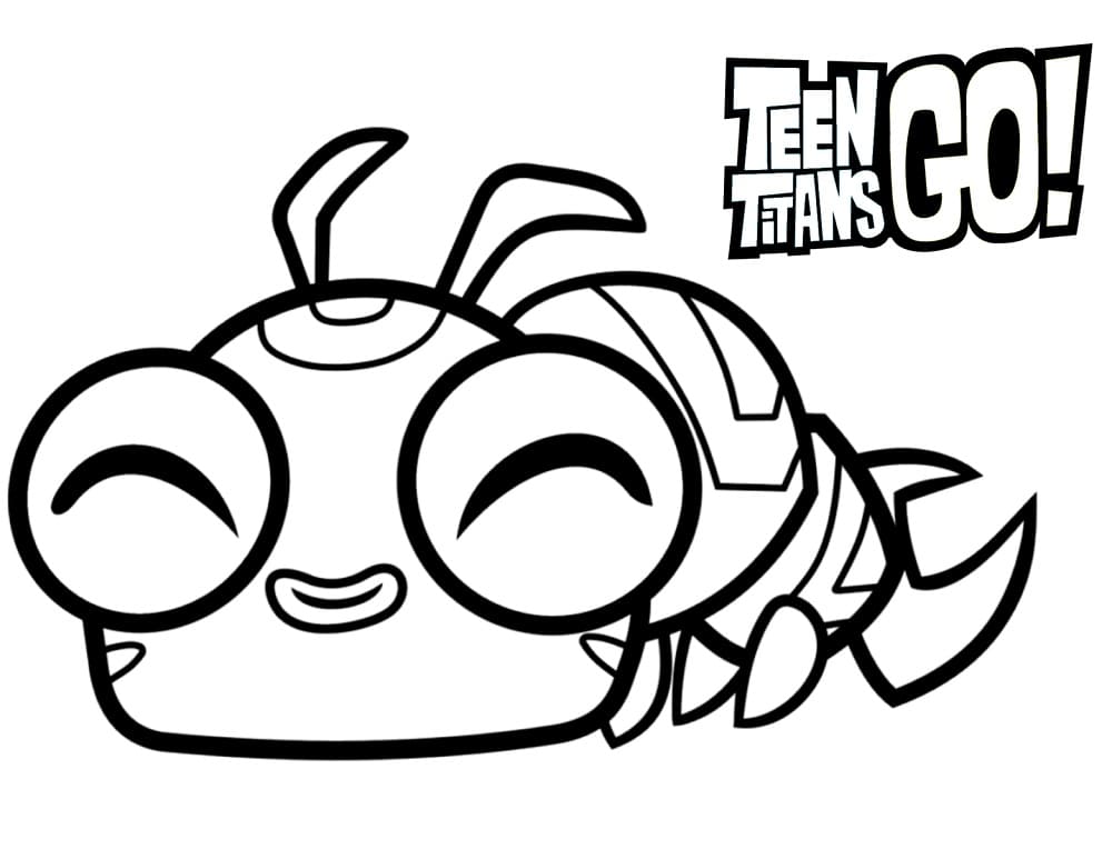 Fise de colorat cu Tineri Titani de colorat p20