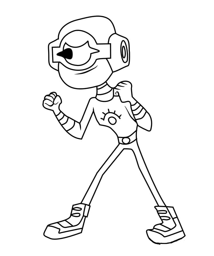 Fise de colorat cu Tineri Titani de colorat p21