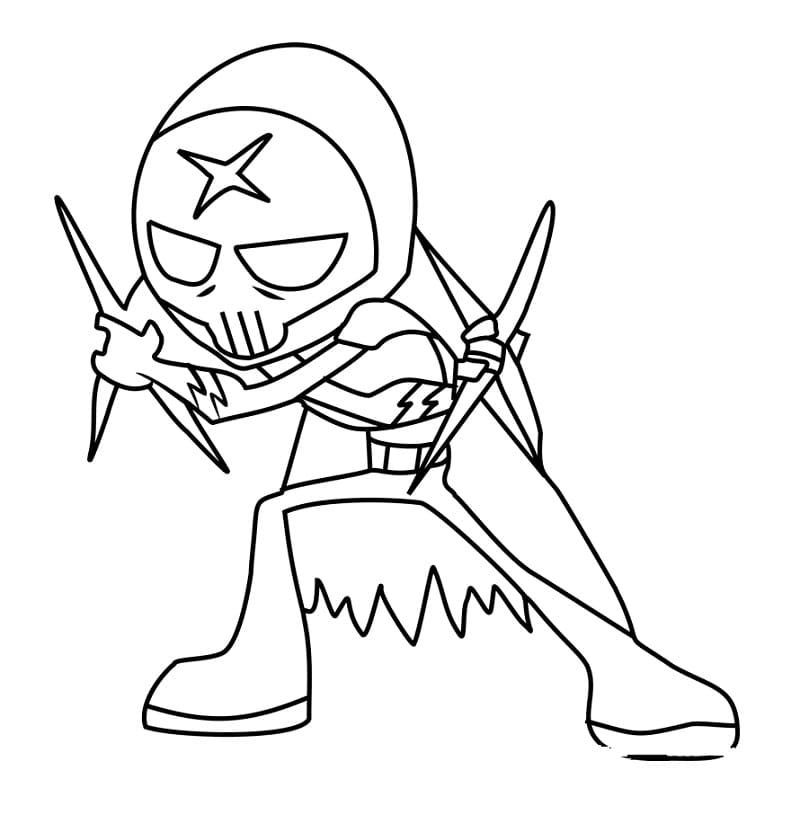 Fise de colorat cu Tineri Titani de colorat p23