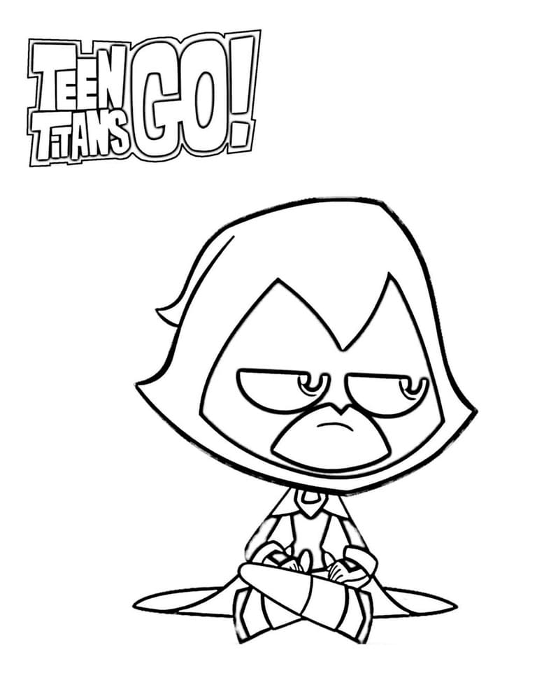Fise de colorat cu Tineri Titani de colorat p24
