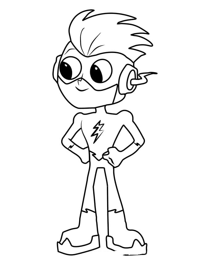 Fise de colorat cu Tineri Titani de colorat p25