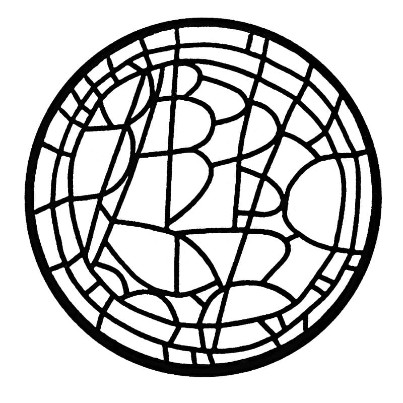 Fise de colorat cu Vitraliu de colorat p29