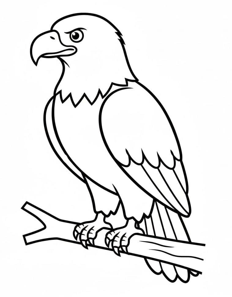 Fise de colorat cu Vulturi de colorat p02