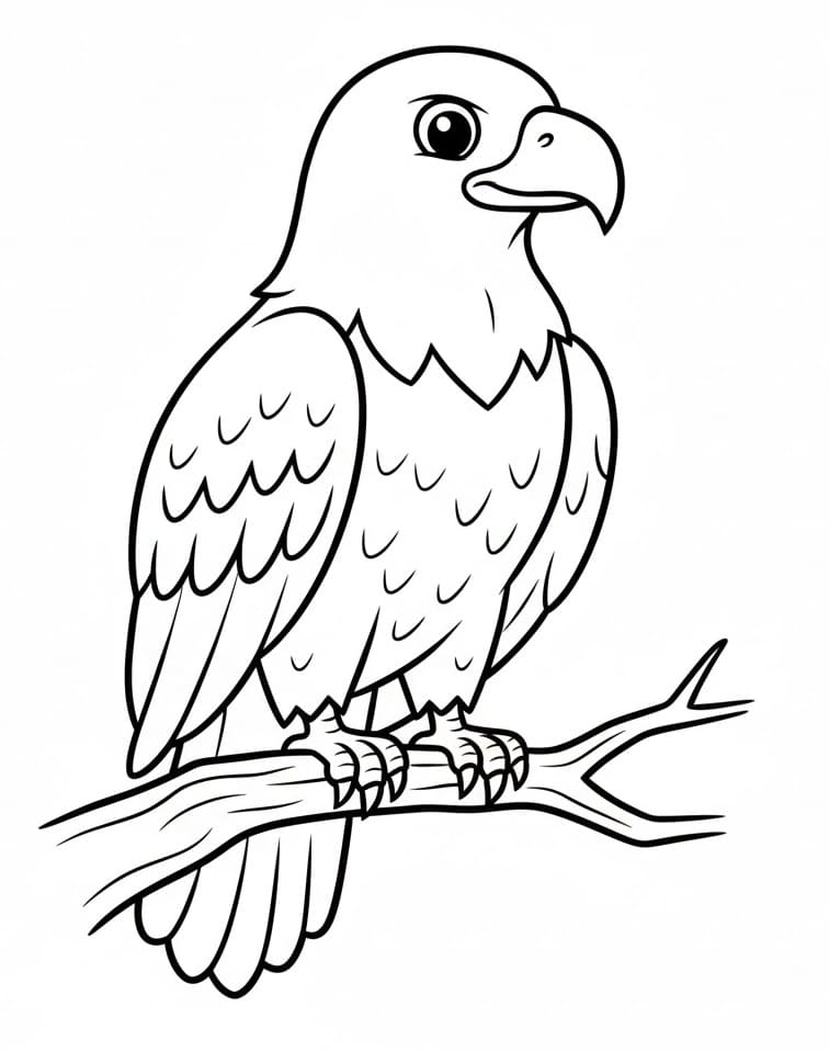 Fise de colorat cu Vulturi de colorat p05