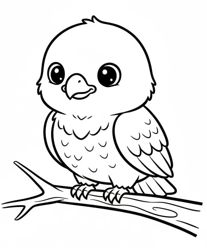 Fise de colorat cu Vulturi de colorat p06