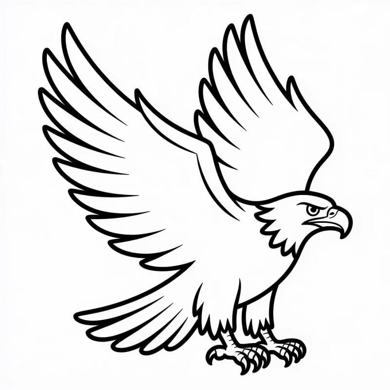 Planse de colorat cu Vulturi