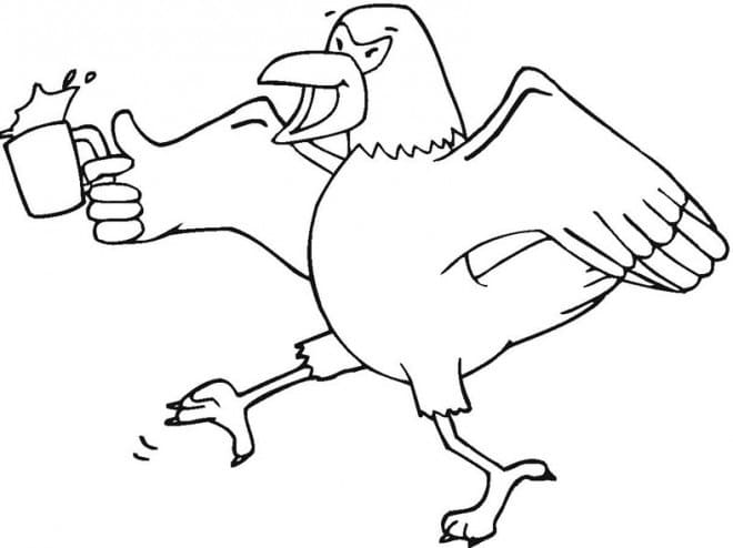 Fise de colorat cu Vulturi de colorat p33