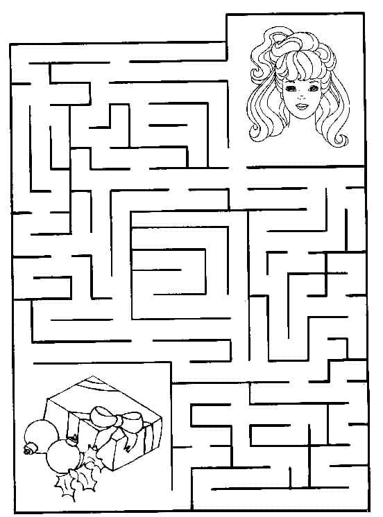 Fise de colorat cu Labirint amuzant