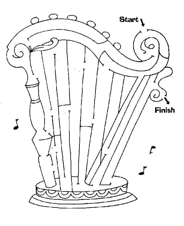 Fise de colorat cu Labirint ușor